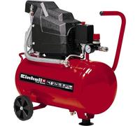 Einhell Compresor TC-AC 190/24/8 (máx. 8 bar, depósito de 24 l, lubricación por aceite, reductor de presión, manómetro + acoplamiento rápido, válvula antirretorno, soporte con tope de goma)