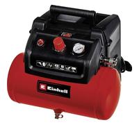 Einhell Compresor TC-AC 190/6/8 OF Set (1200 W, máx. 8 bar, depósito de 6 L, potencia de aspiración de 190 l/min, velocidad del motor 18000 min^-1, regulador de presión, manómetro, sin aceite)