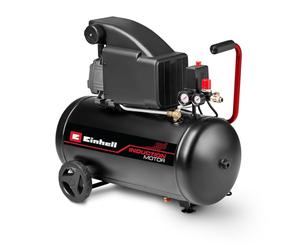 Einhell Compresor TC-AC 270/50/10 | 1800 W | 10 bar | depósito 50 l | lubricado aceite | manómetro trabajo/caldera | aspiración 270 l/min