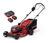Einhell cortacésped con batería GC-CM 36/51 S Li BL (2x5,2Ah) Power X-Change (36 V, 51 cm de Ancho de Corte, hasta 750 m², Brushless, Cesta colectora 50 L, Incl. 2 baterías 5,2 Ah + Twincharger)