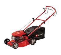 Einhell Cortacésped de Gasolina GC-PM 46/5 S (2 kW, hasta 1400 m², 1 Cilindro, Motor de 4 Tiempos, tracción Trasera, Ajuste de Altura de Corte Central de 9 Niveles 25 a 60 mm)