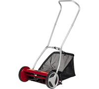 Einhell Cortacésped manual GC-HM 400 (para hasta 250 m2, husillo de corte con rodamiento de bolas con 5 cuchillas de acero de alto valor, ajuste de altura 4 niveles 13-37 mm, colector de 27l)