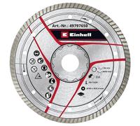 Einhell - Disco de corte de diamante turbo (180 x 25,4 mm, 180 x 25,4 mm, borde de diamante turbo de 6 mm, máx. 8500 min-1)