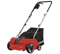 Einhell Escarificador-aireador eléctrico GC-SA 1231/1 (hasta 300m², 1200W, Potente Motor con Cierre en hileras, Bolsa colectora 28L de Volumen, Rodillo de Cuchillas + Rodillo de aireación)