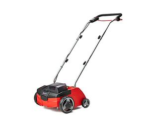 Einhell Escarificador/aireador inalámbrico - GC-SC 36/31 Li PXC. Combinada 3 en 1, motor de bobinado en serie, unidad de corte con rodamiento de bolas, suministrada sin batería y cargador