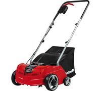 Einhell - Escarificador y aireador eléctrico para césped, 1200 W, 28 L, Cable de 10 m, 3 Profundidades de Trabajo, escarificador y aireador cambiables - GC-SA 1231/1 rastrillo de eliminación para
