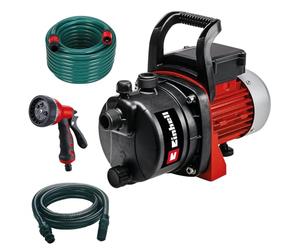 Einhell GC-GP 6538 - Juego de bombas de jardín (650 W, máx. 3,6 bar, caudal de 3800 l/h, tornillo de llenado y drenaje de agua, incluye manguera de aspiración de 4 m + manguera de jardín de 20 m +