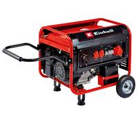 Einhell Generador eléctrico (gasolina) TC-PG 55/E5 (máx. 3600 W, motor de 4 tiempo robusto y de bajas emisiones, tomas 2 x 230V + 1 x 400V, 25 L tanque, AVR/fusible de bajo nivel de aceite)