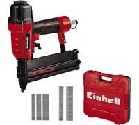 Einhell Grapadora de aire comprimido TC-PN 50 | 2 en 1: grapadora y clavadora | Puntera de seguridad | 1500 grapas y 2000 clavos | Frasco de aceite (vacío) | Racor