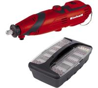 Einhell Herramienta de lijado y grabado, 135 W, 10000 32000 rpm, soporte telescópico, incluidos los accesorios y el estuche, Color Rojo