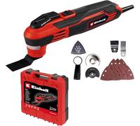 Einhell Herramienta multifunción TE-MG 350 EQ | 350 W | hasta 40 000 rpm | 3 funciones | cierre de sujeción rápida | soporte magnético | LED | accesorios | maletín