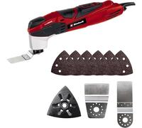 Einhell Herramienta multifuncional TE-MG 200 CE (200 W, electrónica constante, extracción de polvo, 6 lijas, raspador, hoja de sierra, en maletín)