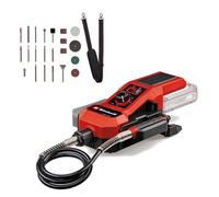 Einhell Herramienta rectificadora/grabadora con batería TE-MT 18/34 Li Solo Power X-Change (18 V, eje de 92 cm con pasador de grabado, incl. set de accesorios de 55 piezas, sin batería)