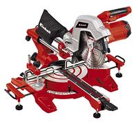 Einhell ingletadora con cable - TC-SM 254-1900 W, función de arrastre montada en tubo doble, plato giratorio con función de ajuste rápido y posiciones de bloqueo, láser, hoja de sierra de carburo