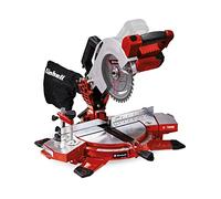 Einhell - TE-MS 18/210 Li PXC - Sierra circular estacionaria sin baterías y cargadores, Li-Ion, 18 V, - ah, 210x30 mm, guías láser, iluminación led