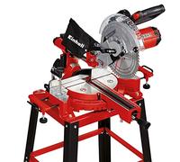 Einhell Ingletadora TC-SM 2531/2 U (1900 W, 4.800 rpm, hoja de sierra Ø254 x ø30 mm, láser, cabezal de sierra basculante, incluida la hoja de sierra HM), roja