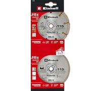 EINHELL Juego de 2 discos de diamante surtidos 115mm