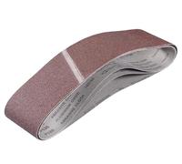 Einhell - Juego de 3 bandas de lijado (accesorios para lijadora de banda, 3 bandas de lijado para lijadora de platos, 100 x 914 mm, 1 x P60, P80, P120)