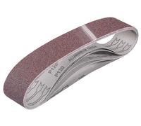 Einhell - Juego de 5 bandas de lijado (accesorios para lijadora de banda, 5 bandas de lijado para lijadora de banda, 50 x 686 mm, 2 P60, 2 P80, 1 P120)