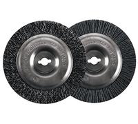 Einhell Juego de cepillos Originales para Juntas de 100 mm de diámetro | Para limpiador de juntas eléctrico y de batería BG-EG 1410, GC-EG 1410 y GC-CC 18 Li | Cepillo de acero | Cepillo de nailon