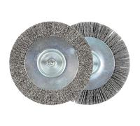 Einhell - Juego de cepillos para juntas (10/6 mm) (accesorio para limpiador de juntas Einhell de 110 mm de diámetro, incluye 1 cepillo de alambre de acero, 1 cepillo de nailon)