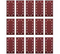 Einhell - Juego de papel de lija (15 unidades, 15 x papel de lija, 115 x 230 mm, grano 5 x 40, 80, 120, adhesión con velcro)