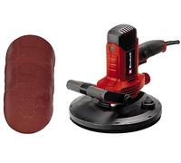 Einhell Lijadora de construcción TC-DWS 225 1220 W, aspiración integrada, 6 papeles de lija Ø225 mm