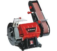 Einhell Esmeriladora de banda vertical 350 W – cristal contra chispas, muela K36 y cinta K80