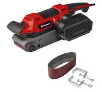 Einhell Lijadora de banda TE-BS 850 E (850 W, velocidad de la cinta abrasiva de 400 m/min, ajuste fino de la marcha de la banda, aspiración de polvo, también para uso estacionario, incl. accesorios)