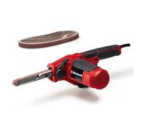 Einhell Lima de cinta TC-BF 500 E (500 W, velocidad hasta 1700 m/min, bloqueo de funcionamiento continuo, aspiración de polvo integrada, electrónica de velocidad, incl. 6 cintas abrasivas)