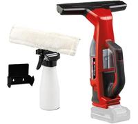 Einhell Limpiacristales con batería BRILLIANTO | PXC | 18 V | limpieza sin rayas | boquilla de aspiración de 28 cm | pulverizador con paño de microfibras | sin batería
