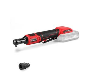 Einhell Llave de carraca a batería TE-RW 18/60 Li-Solo | PXC | 18 V | 60 Nm | Portaherramientas de 3/8" | giro dcha./izda. | Luz LED | In daptador de 1/2" | Sin batería