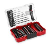 Einhell M-Case - Juego de accesorios de 39 piezas resistentes a los impactos (brocas de 25 mm, brocas de metal, soporte de brocas de 60 mm, llave de vaso, avellanado, incluye caja de almacenamiento)