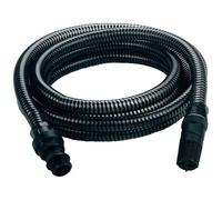 Einhell Manguera de Aspiración, 7 metros, con terminales de PVC, máx. : 35°, Color Negro