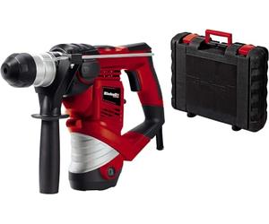Einhell Martillo perforador TC-RH 900 (900 W, 3 J, capacidad de perforación en hormigón 26 mm, soporte SDS-Plus, tope de profundidad metálico, maletín), Color Rojo
