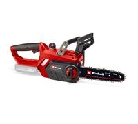 Einhell GE-LC 18/25 Li - Solo - Motosierra a batería Power X-Change 18 V, longitud de corte: 23 cm, velocidad de corte: 4.3 m/s, cadena y espada Oregon, Color Rojo, Sin Batería