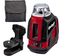 Einhell Láser 360° TE-LL 360 (láser cruzado, línea láser horizontal/vertical y horizontal de 360°, autonivelante, incluye soporte de pared, bolsa), negro