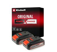 Einhell Original 2X 2.5 Ah baterías de Sistema Power X-Change (batería de Iones de Litio, 18V, 2 x 2.5 Ah, Compatible con Todos los Equipos Power X-Change)