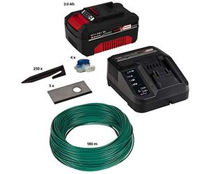 Einhell Original Accesorios del robot cortacésped Kit de instalación 800 m²(18 V, Li-Ion, para el robot cortacésped FREELEXO, 800 m², in atería PXC 3,0 Ah, 3 cuchillas, 180 m de cable delimitador)
