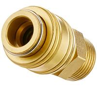 Einhell - Acoplamiento rápido (1/2" AG (accesorio para compresor, rosca exterior, latón resistente, para mangueras de aire comprimido)