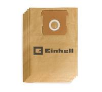 Einhell Bolsa de suciedad 12 L para aspiradoras en seco y húmedo – Pack 5 unidades