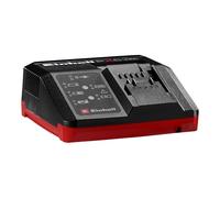 Einhell Original Cargador Power X-Fastcharger 4A Power X-Change (Iones de Li, 18V, Tiempos de Carga Cortos, superv. Permanente de batería y gestión de Carga Inteligente, indicador LED de 6 Estados)