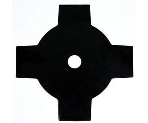 Einhell Original Cuchilla para desbrozadora, Ø 230 mm | Para todas las desbrozadoras con orificio de 25,4 mm | Ancho de corte de 230 mm | 4 dientes | Metal