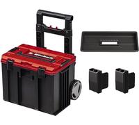 Einhell Original E-Case L con ruedas | Sistema E-Case | Dimensiones exteriores: 44 x 40 x 36 cm | Hasta 120 kg | Resistente a salpicaduras | Apilable | Acoplable