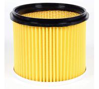 Einhell Original Filtro plegable de repuesto con tapa (adecuado para la aspiradora en húmedo de Einhell, para aspirar en seco, 150 mm de diámetro, 155 mm de altura)