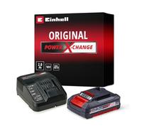 Einhell Original Kit de inicio Batería y cargador Power X-Change (batería de iones de litio, 18 V, 2,0 Ah y cargador rápido, adecuado para todas las herramientas Power X-Change)