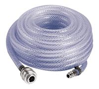 Einhell Original Manguera tela 15 m (accesorios para compresores, 15 m, diámetro interior 6 mm, rosca interior R 1/4'', presión trabajo máx. 15 bar, adecuada para todos los compresores habituales)