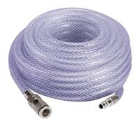 Einhell Original Manguera tela de 15 m (accesorios para compresores, 15 m, diámetro interior 9 mm, rosca interior R 1/4'', presión trabajo máx. 15 bar, adecuada para todos los compresores habituales)