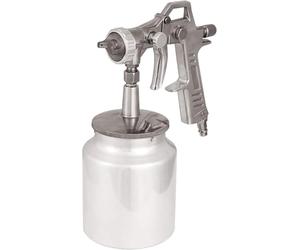 Einhell Original Pistola Pintura compresor con depósito succión | máx. 4 bar de presión trabajo | depósito succión 1 l | regulador pintura | chorro puntual/ancho | Boquilla giratoria | Racor