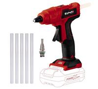 Einhell Pistola de pegamento caliente a batería TE-CG 18 Li-Solo | PXC | 18 V | máx. 170 °C | 120 s de tiempo de calentamiento | 5 barras de pegamento de 11 mm | Boquilla plana | sin batería